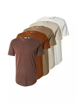 Рубашка Only & Sons ONSMATT, цвет Beige/Brown/Cognac/Light grey/White