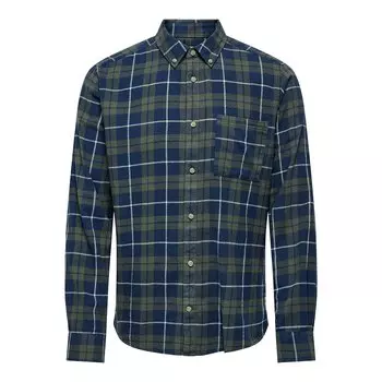 Рубашка Only & Sons Ral Slim Check, зеленый