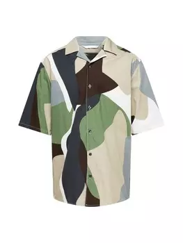 Рубашка Only & Sons Regular fit Button Up TIE, оливковый