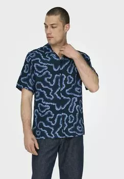 Рубашка Only & Sons, синий