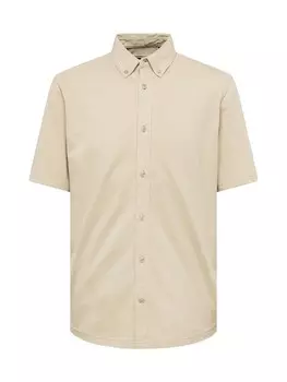 Рубашка Only & Sons Slim fit Button Up ONSTARP, бежевый