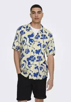 Рубашка Only & Sons, светло-желтый