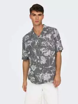 Рубашка Only&Sons, темно-серый