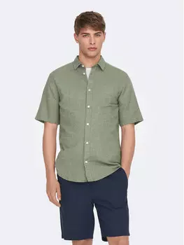 Рубашка Only & Sons, зеленый