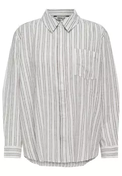 Рубашка ONLY в полоску, бежевый