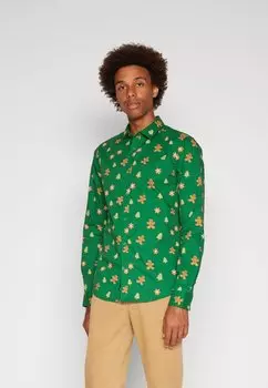 Рубашка ONSALF XMAS COOKIE SLIM POPLIN SHIRT Only & Sons, цвет eden
