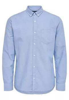 Рубашка ONSALVARO OXFORD SHIRT Only & Sons, кашемир синий