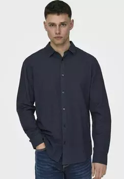 Рубашка Onscaiden Solid Noos Only, темно-синий