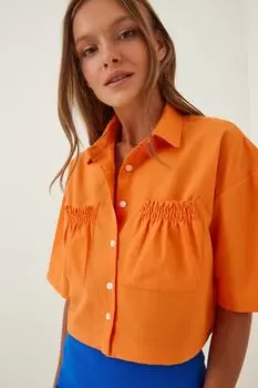 Рубашка – оранжевая – стандартного кроя. Happiness stanbul, оранжевый