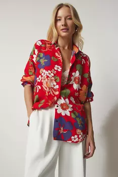 Рубашка – оранжевая – стандартного кроя. Happiness stanbul, оранжевый