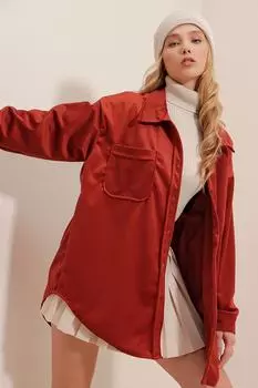 Рубашка – оранжевая – стандартного кроя. Trend Alaat Stili, оранжевый