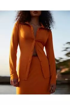 Рубашка – оранжевая – стандартного кроя. Twist, оранжевый