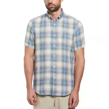 Рубашка Original Penguin Delave Linen Ao Plaid, разноцветный