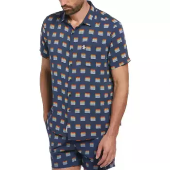 Рубашка Original Penguin Ev Rainbow Stripe, разноцветный