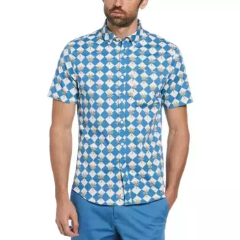 Рубашка Original Penguin Ev Twill Palm Tiles, разноцветный