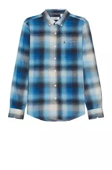 Рубашка Original Penguin Long Sleeve, цвет Azure Blue