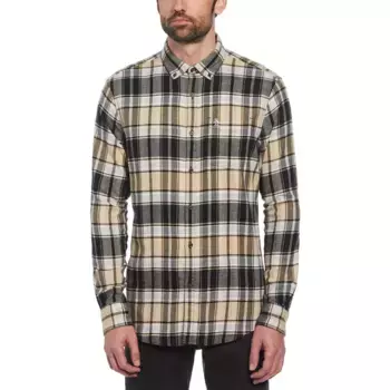 Рубашка Original Penguin Plaid Flannel Stretch, бежевый
