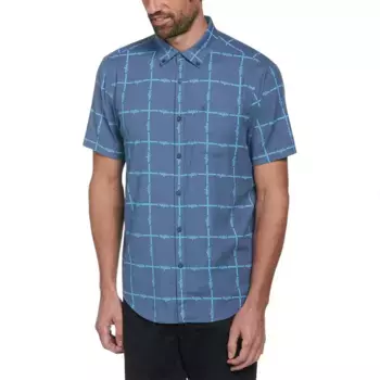 Рубашка Original Penguin Tencel Aop Grid Logo, синий