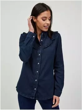 Рубашка orsay Jeans, темно-синий