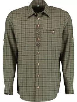 Рубашка OS-Trachten, цвет khaki/schlamm
