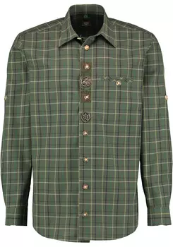 Рубашка OS Trachten Genat, цвет trachtengrn