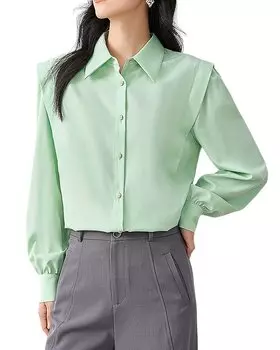Рубашка OUNIXUE, зеленый