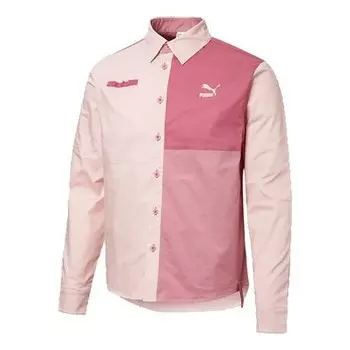 Рубашка outdoor logo shirt 'pink white' Puma, розовый