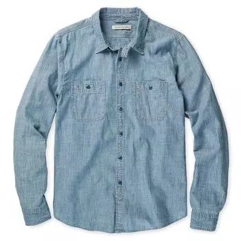 Рубашка Outerknown Chambray Utility, цвет Chambray