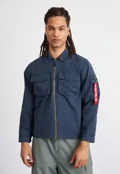 Рубашка Overshirt Alpha Industries, цвет ultra navy