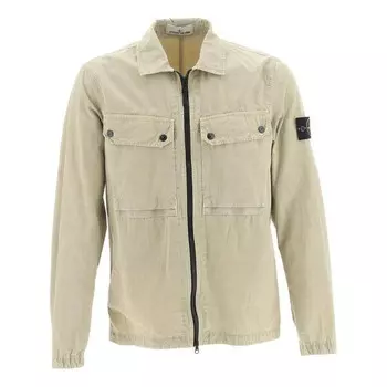 Рубашка overshirt 'cream' Stone Island, бежевый