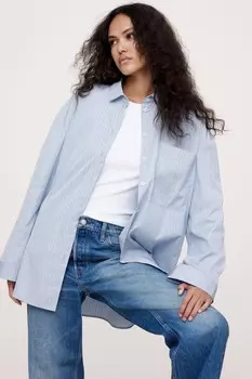 Рубашка оверсайз Banana Republic, синий