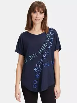 Рубашка оверсайз Betty Barclay, синий