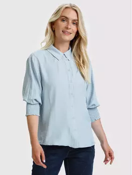 Рубашка оверсайз Cream, синий