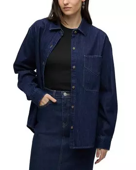 Рубашка оверсайз Hudson, синий