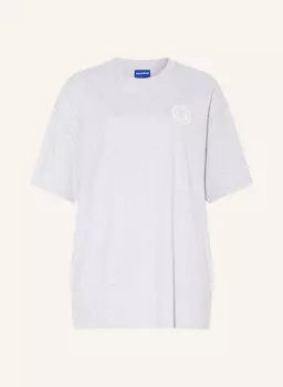 Рубашка оверсайз HUGO BLUE, светло-серый