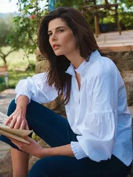 Рубашка оверсайз из хлопка NRBY Esther, белая