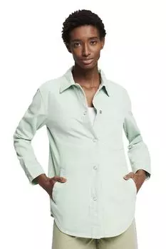 Рубашка оверсайз из тенселя Esprit, зеленый