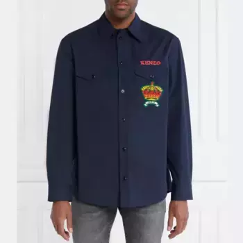 Рубашка оверсайз Ls Kenzo, синий