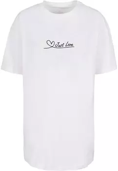 Рубашка оверсайз Merchcode Just Love, белый