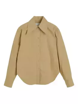 Рубашка оверсайз на пуговицах HERSKIND, нейтральный