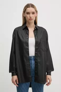 Рубашка оверсайз Pepe Jeans, черный