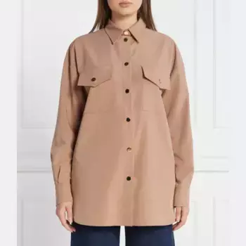 Рубашка оверсайз Pinko, бежевый