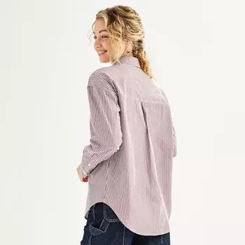 Рубашка оверсайз с длинными рукавами SO для юниоров, цвет Leisure Khaki