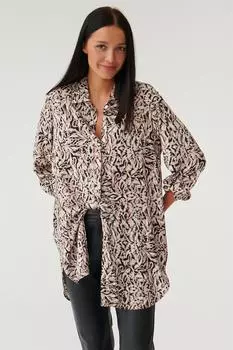 Рубашка оверсайз с принтом Tatuum, черный