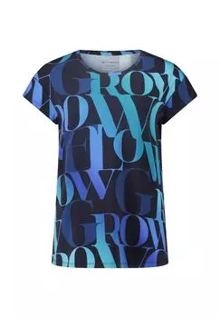 Рубашка оверсайз с узором BETTY BARCLAY, цвет Blau Blau