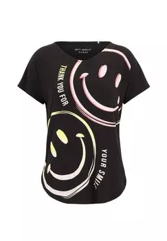 Рубашка оверсайз с V-образным вырезом BETTY BARCLAY, черный