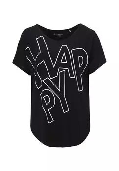 Рубашка оверсайз с V-образным вырезом BETTY BARCLAY, черный