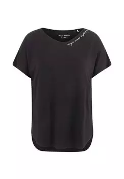 Рубашка оверсайз с V-образным вырезом BETTY BARCLAY, черный