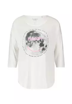 Рубашка оверсайз с V-образным вырезом BETTY BARCLAY, цвет White Grey