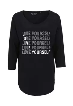 Рубашка оверсайз с V-образным вырезом BETTY BARCLAY, черно-белый